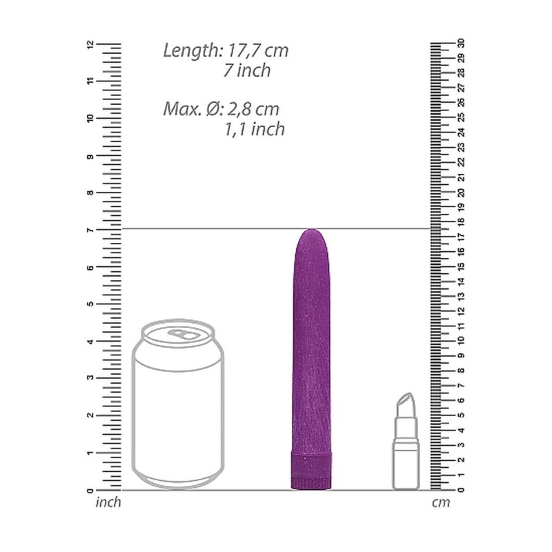 7" Vibrator - Biodegradable - Purple